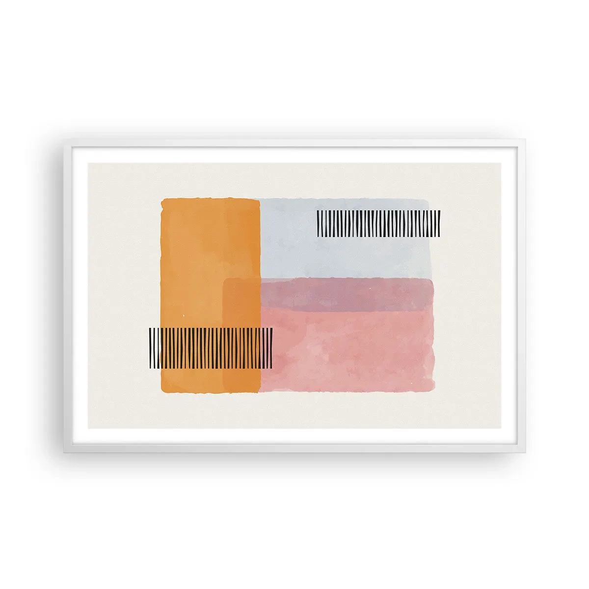 Pôster em moldura branca - De canto a canto - 91x61 cm