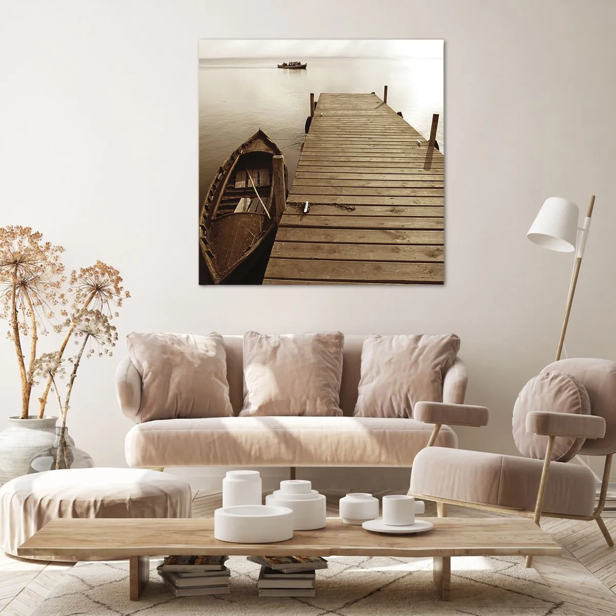 Quadro em tela - Paz de espírito - 60x60 cm