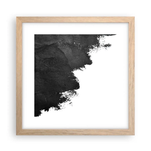 Pôster com moldura de carvalho claro - Elementos: terra - 30x30 cm