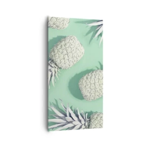 Quadro em tela - Vão muito bem com a hortelã - 65x120 cm