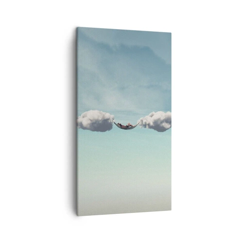 Quadro em tela - A felicidade do momento - 45x80 cm