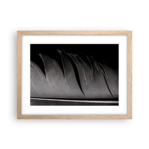 Pôster com moldura de carvalho claro - A caneta – um design maravilhoso - 40x30 cm