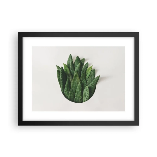 Pôster com moldura preta - Curiosidade indomável - 40x30 cm