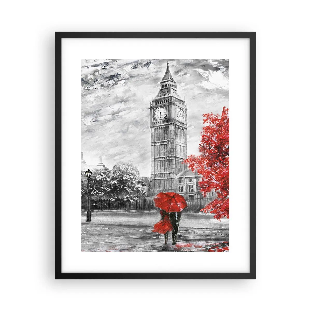 Pôster com moldura preta - Um dia emocionante - 40x50 cm