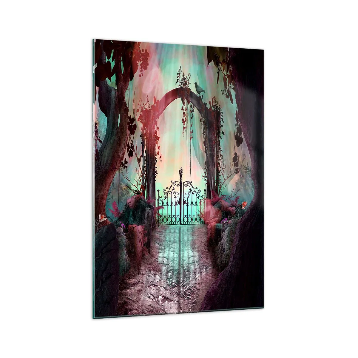 Quadro em vidro - Jardim secreto - 70x100 cm