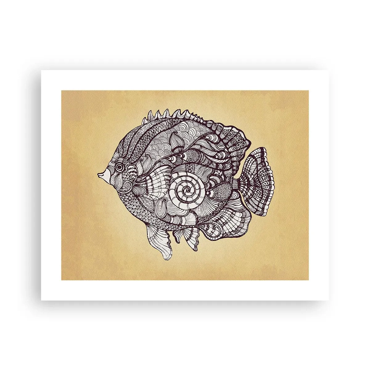 Pôster - De um oceano de enfeites - 50x40 cm