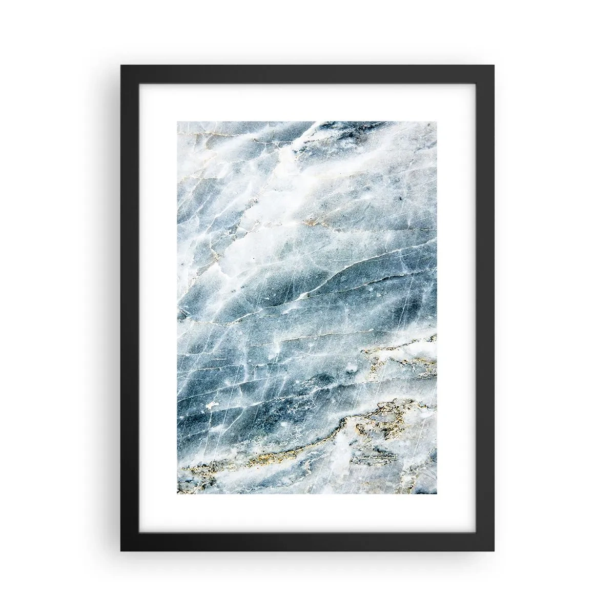 Pôster com moldura preta - O mundo do Gelo - 30x40 cm