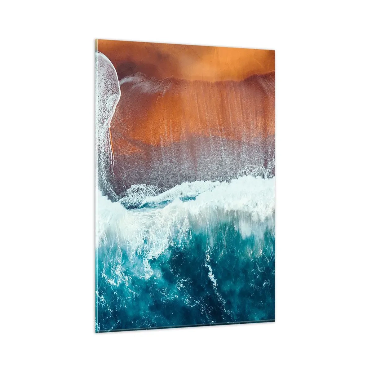 Quadro em vidro - Toque do oceano - 80x120 cm
