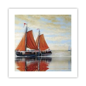 Pôster - A velejar, marujo… - 40x40 cm