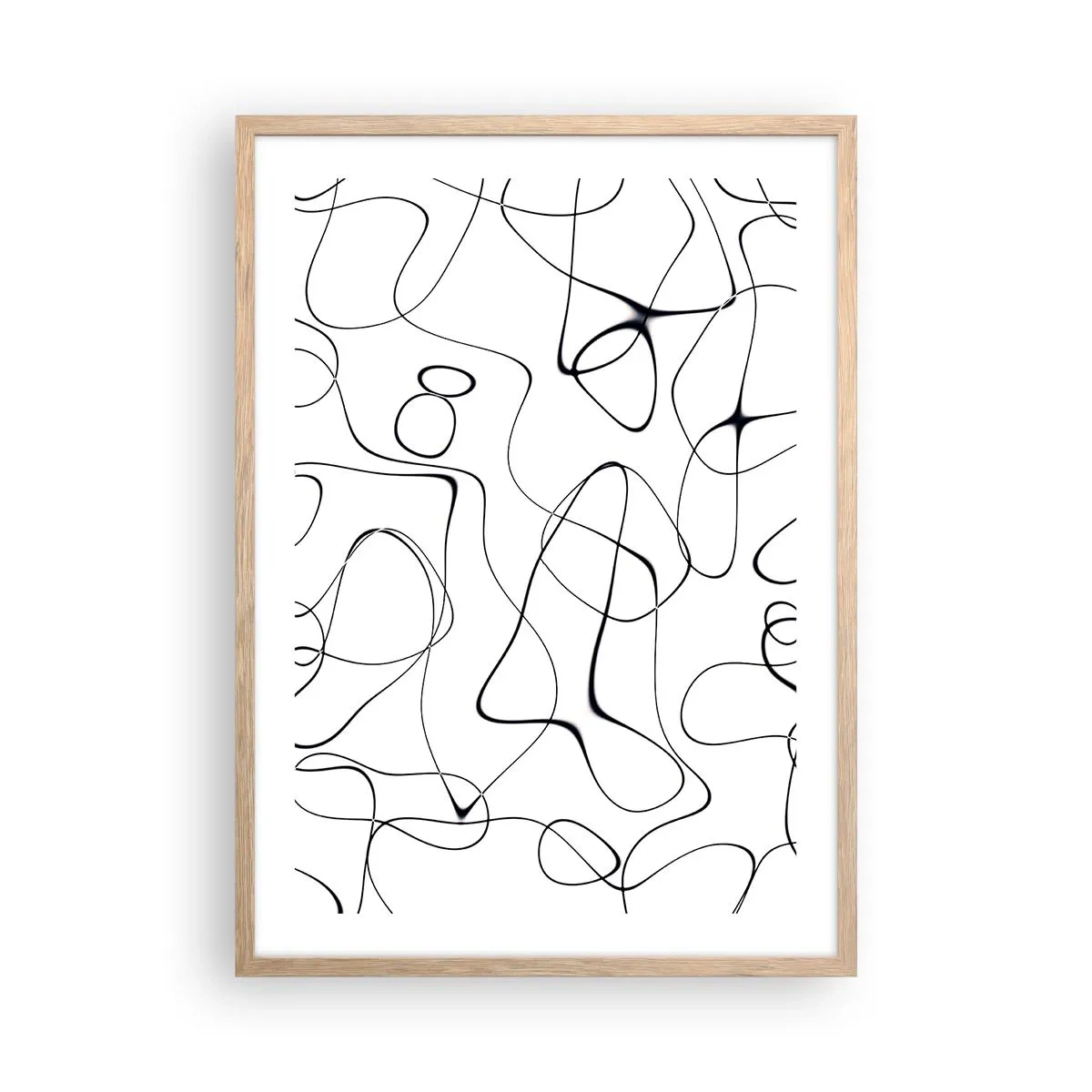 Pôster com moldura de carvalho claro - Os caminhos da vida, as vicissitudes do destino - 50x70 cm