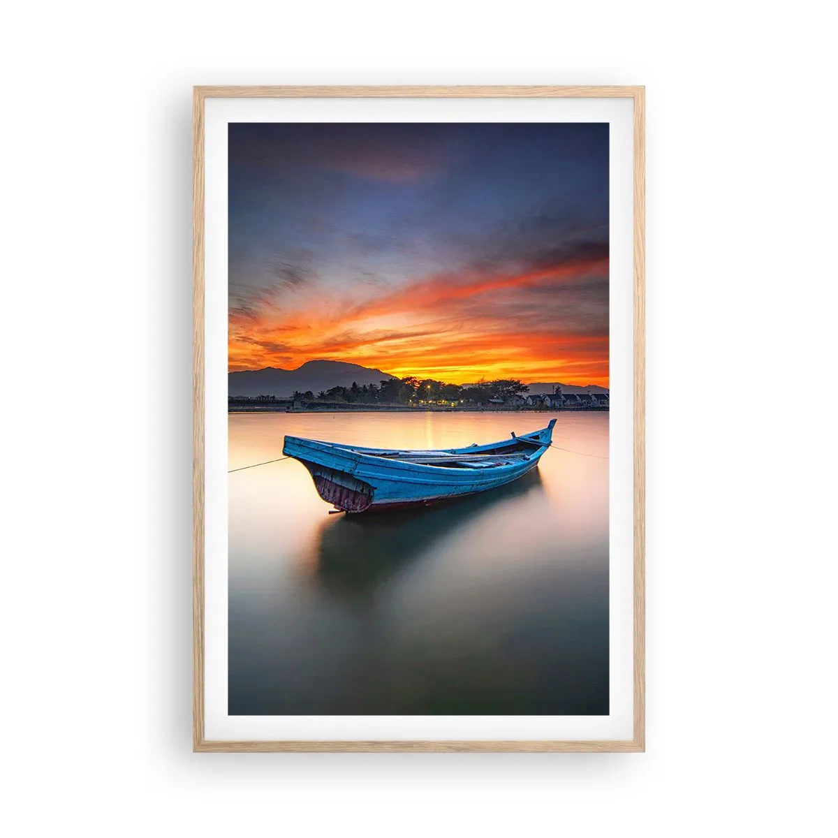 Pôster com moldura de carvalho claro - Uma boa noite se aproxima - 61x91 cm