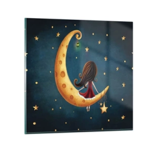 Quadro em vidro - Uma vez... - 50x50 cm