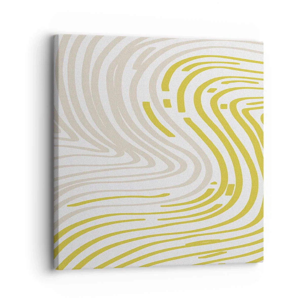 Quadro em tela - Uma composição com uma curvatura suave - 30x30 cm