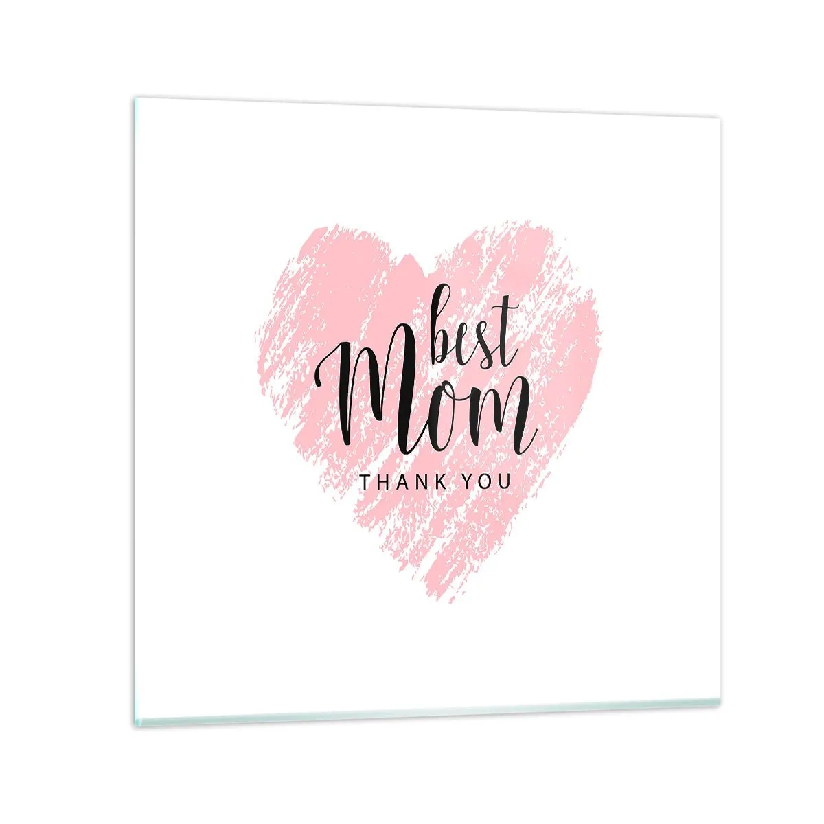 Quadro em vidro - Sempre o momento certo - 50x50 cm