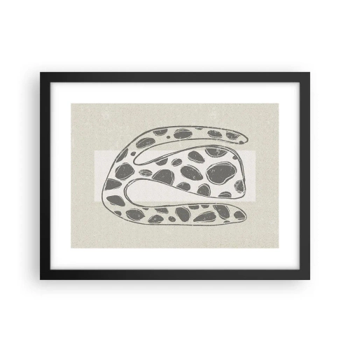 Pôster com moldura preta - Uma criatura estranha - 40x30 cm