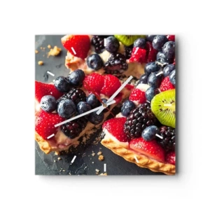 Relógio de parede - Relógio em vidro - Dolce vita! - 30x30 cm