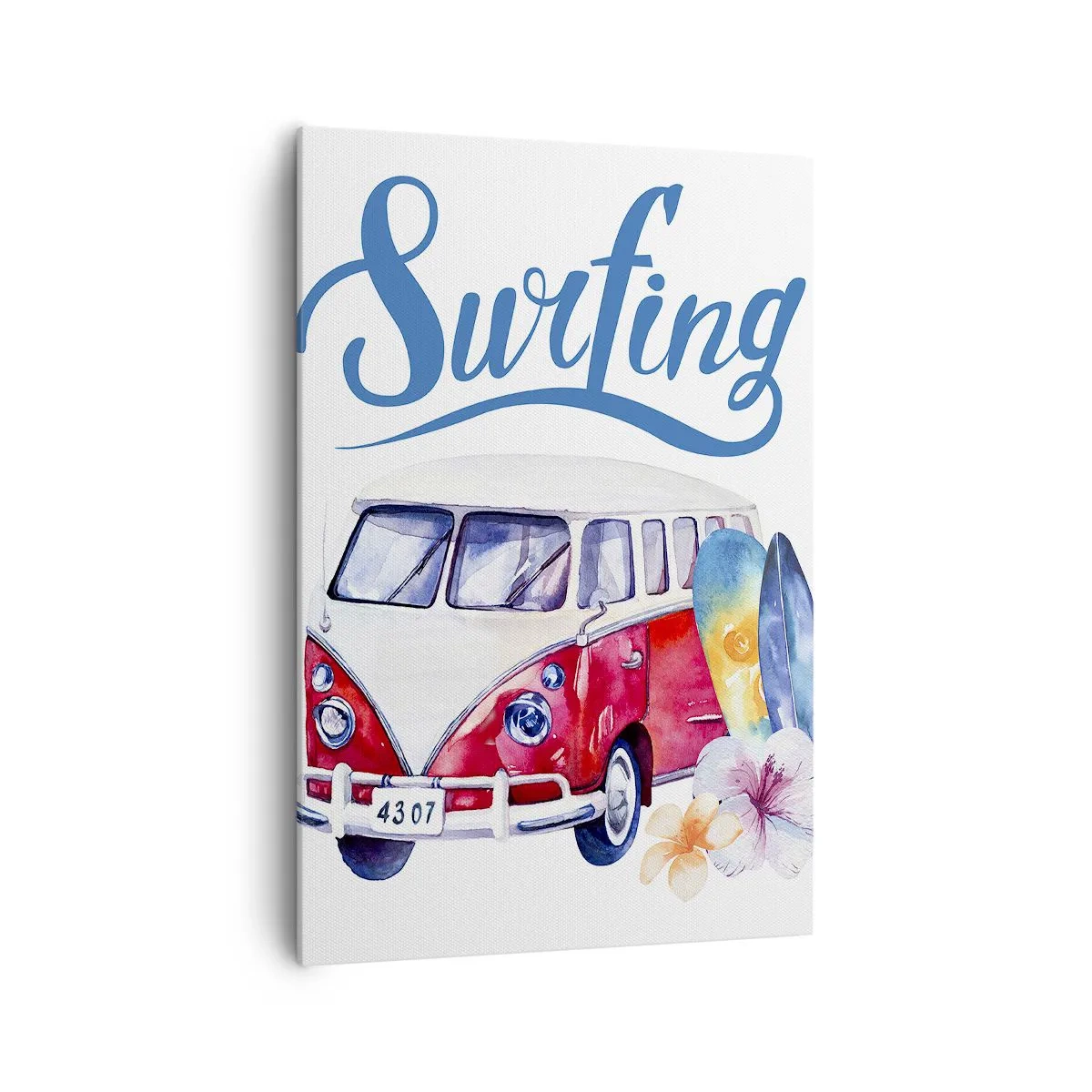 Quadro em tela - Pepino - um clássico para um surfista - 70x100 cm