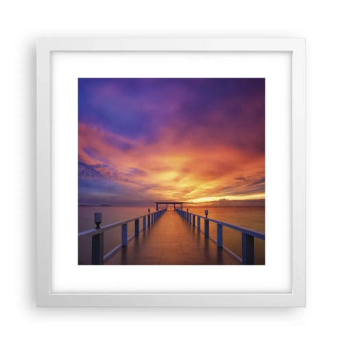 Pôster em moldura branca - Sem fim - 30x30 cm