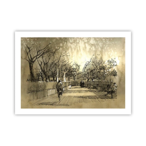 Pôster - Um momento capturado por uma pena - 70x50 cm