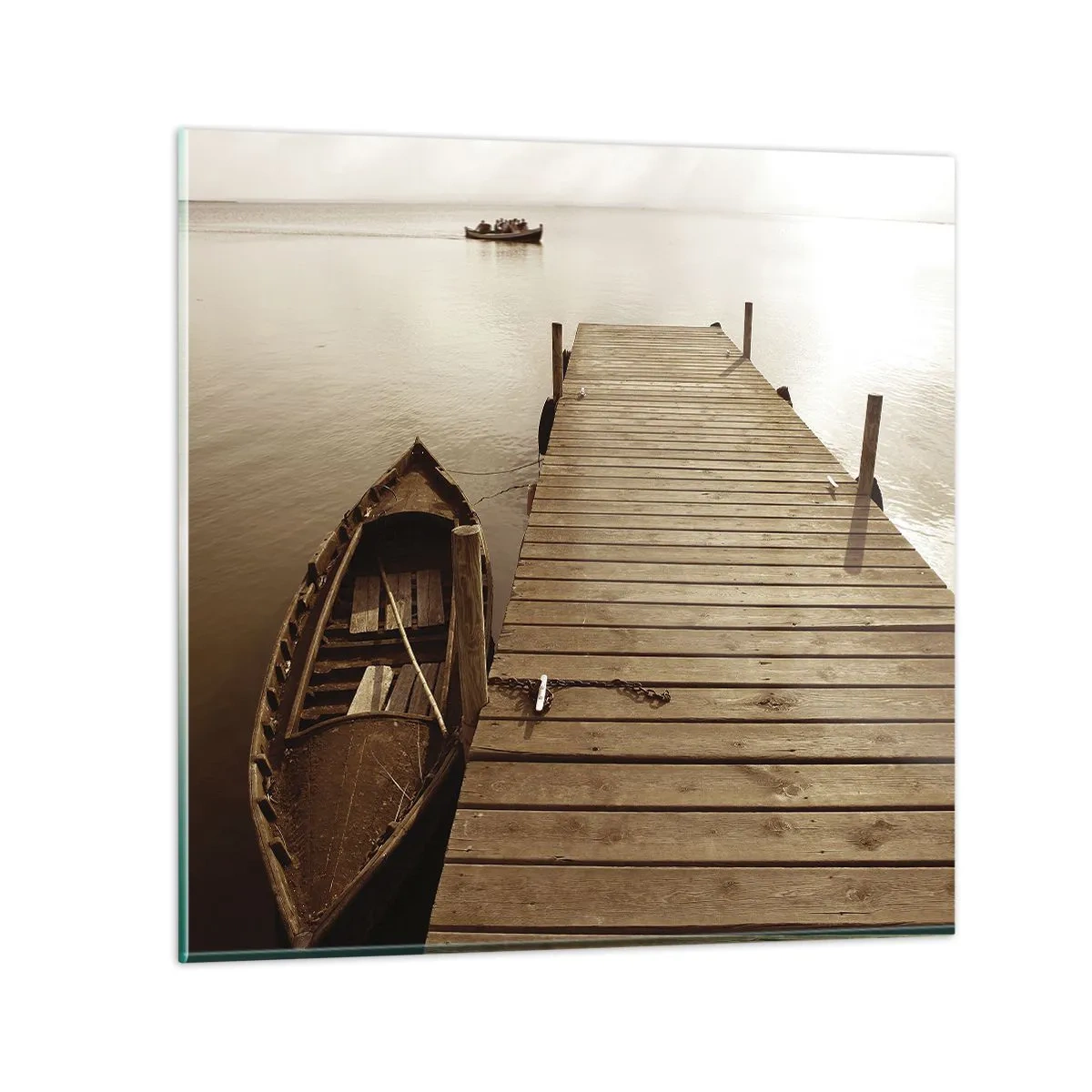 Quadro em vidro - Paz de espírito - 60x60 cm