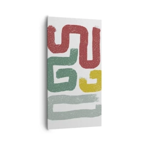 Quadro em tela - Em uma língua desconhecida - 65x120 cm