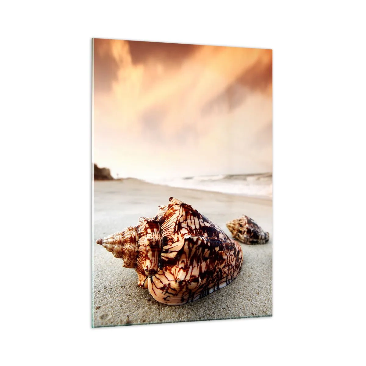 Quadro em vidro - Expulso pelas ondas - 50x70 cm