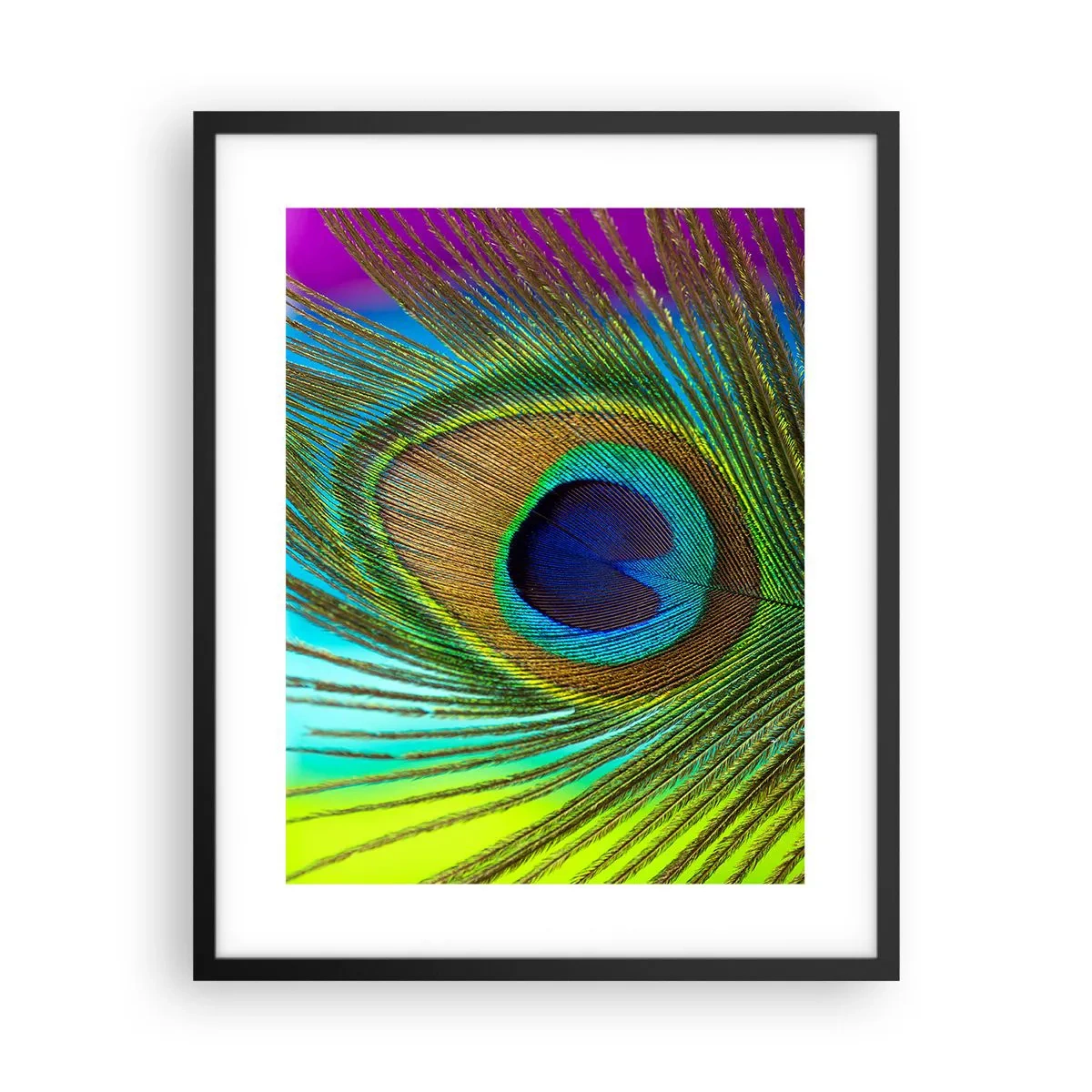 Pôster com moldura preta - Olho no olho - 40x50 cm
