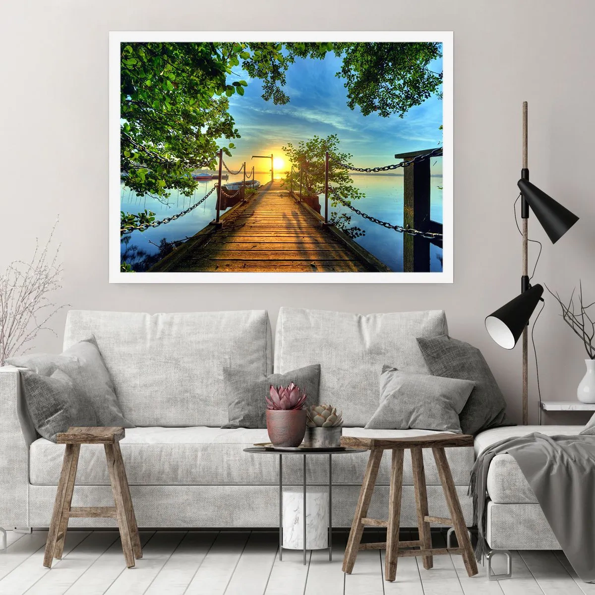 Pôster - Oeste sobre a água - 100x70 cm