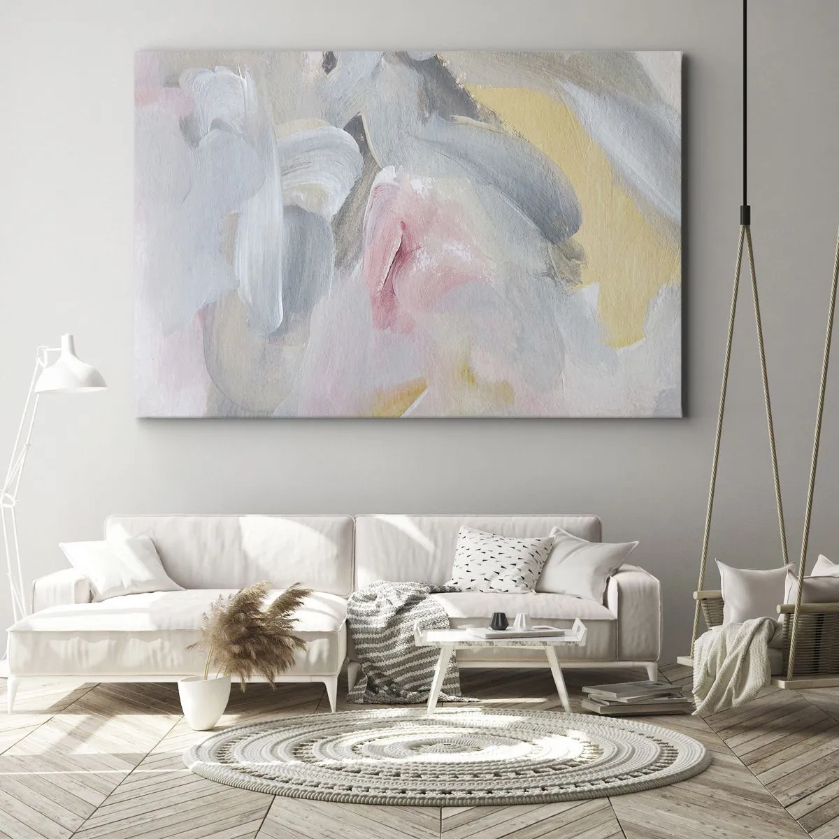 Quadro em tela - Em um mundo pastel - 70x50 cm