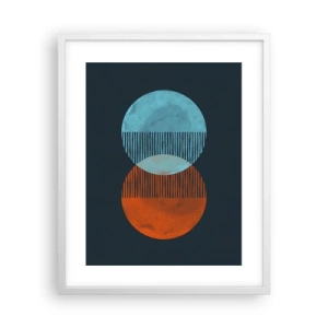 Pôster em moldura branca - Fantasia astronómica - 40x50 cm