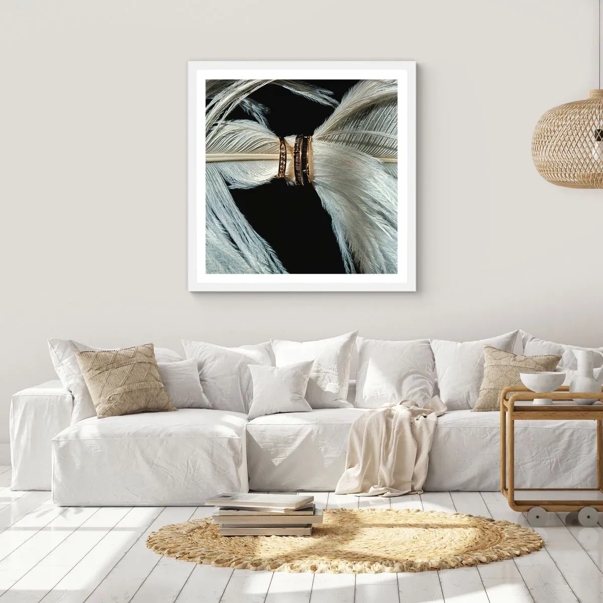 Pôster em moldura branca - ...todos os dias da nossa vida... - 50x50 cm