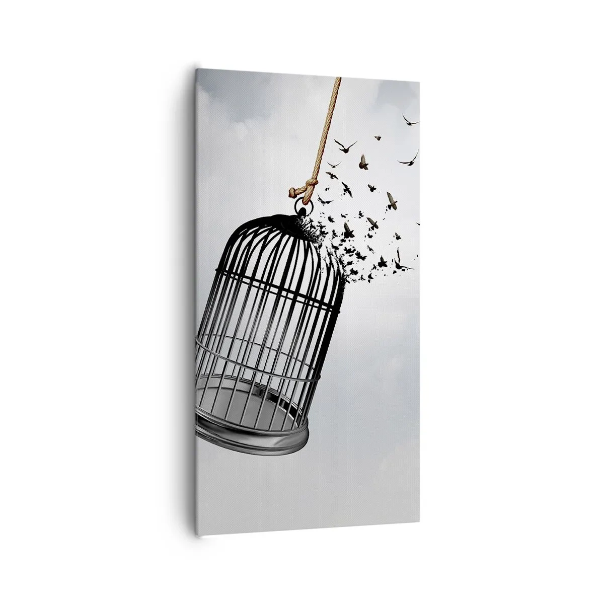 Quadro em tela - Fé... Esperança... Liberdade! - 65x120 cm