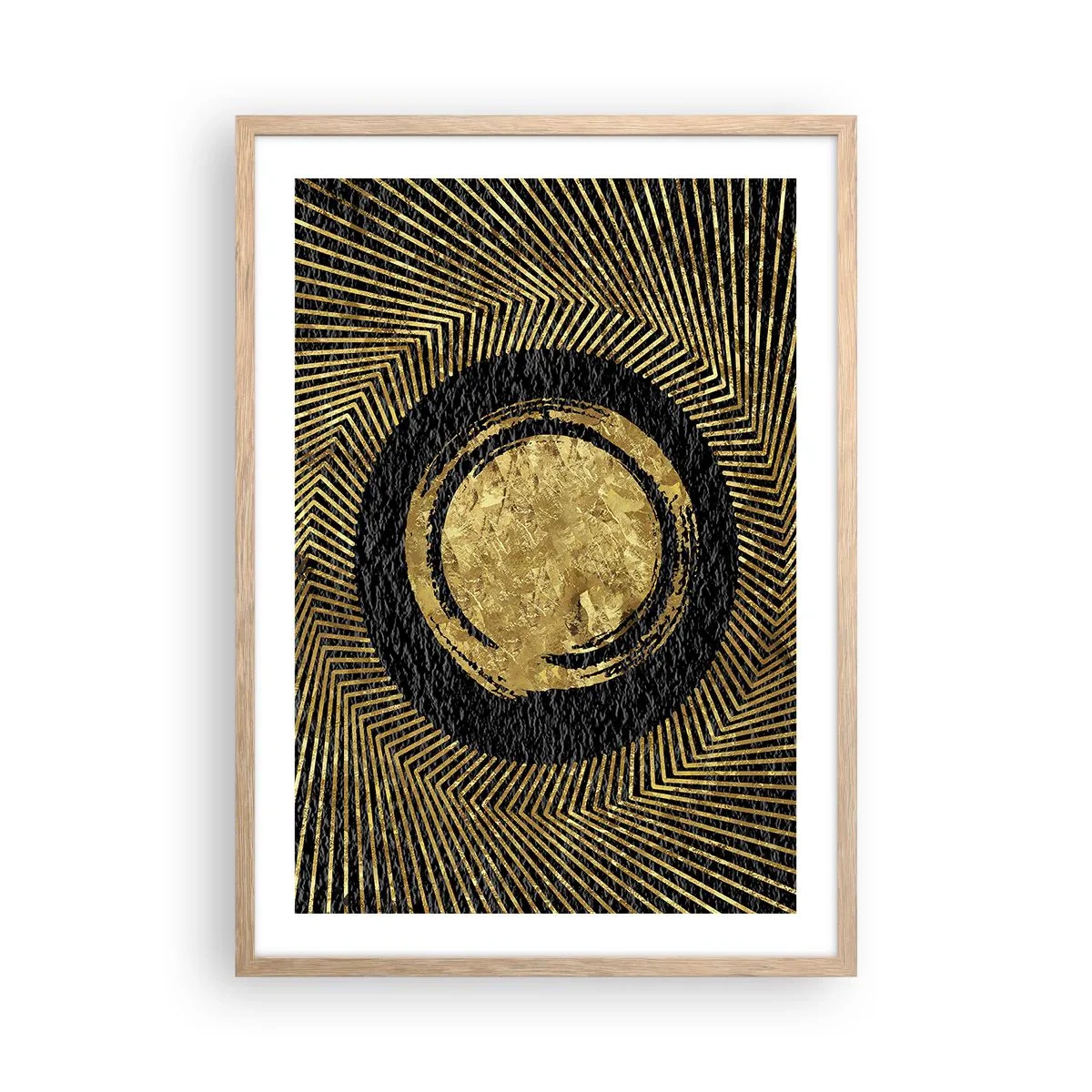 Pôster com moldura de carvalho claro - Composição glamourosa - 50x70 cm