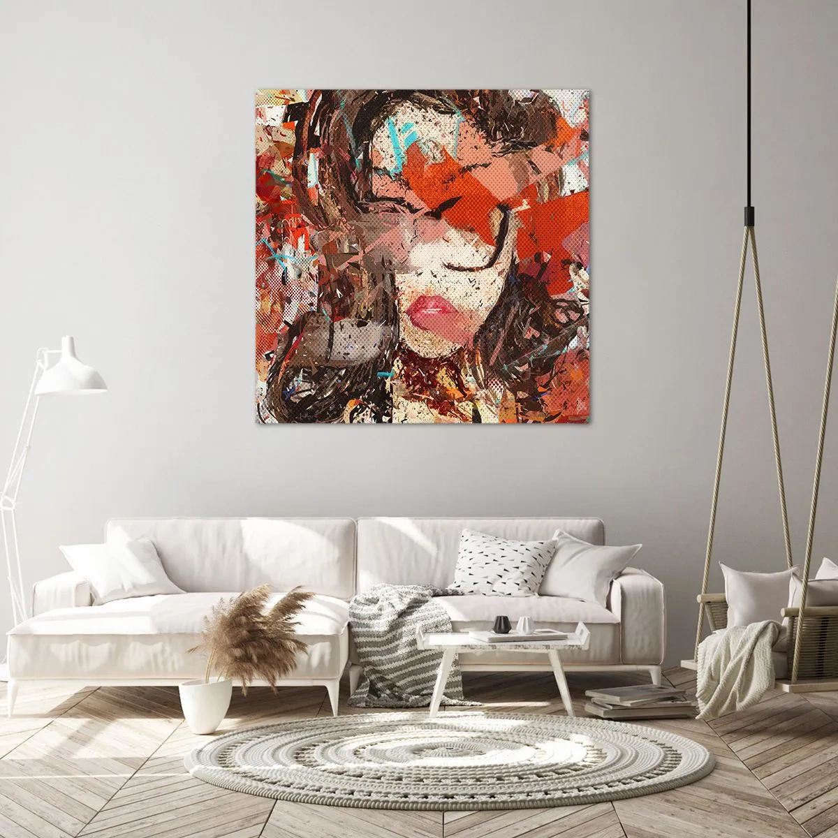 Quadro em tela - Ninguém realmente me conhece  - 70x70 cm