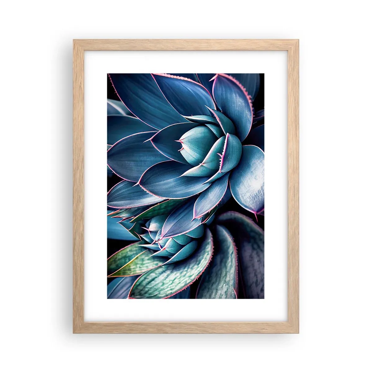 Pôster com moldura de carvalho claro - Força vital - 30x40 cm