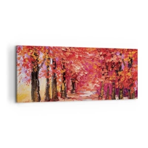 Quadro em tela - Impressão de outono - 100x40 cm