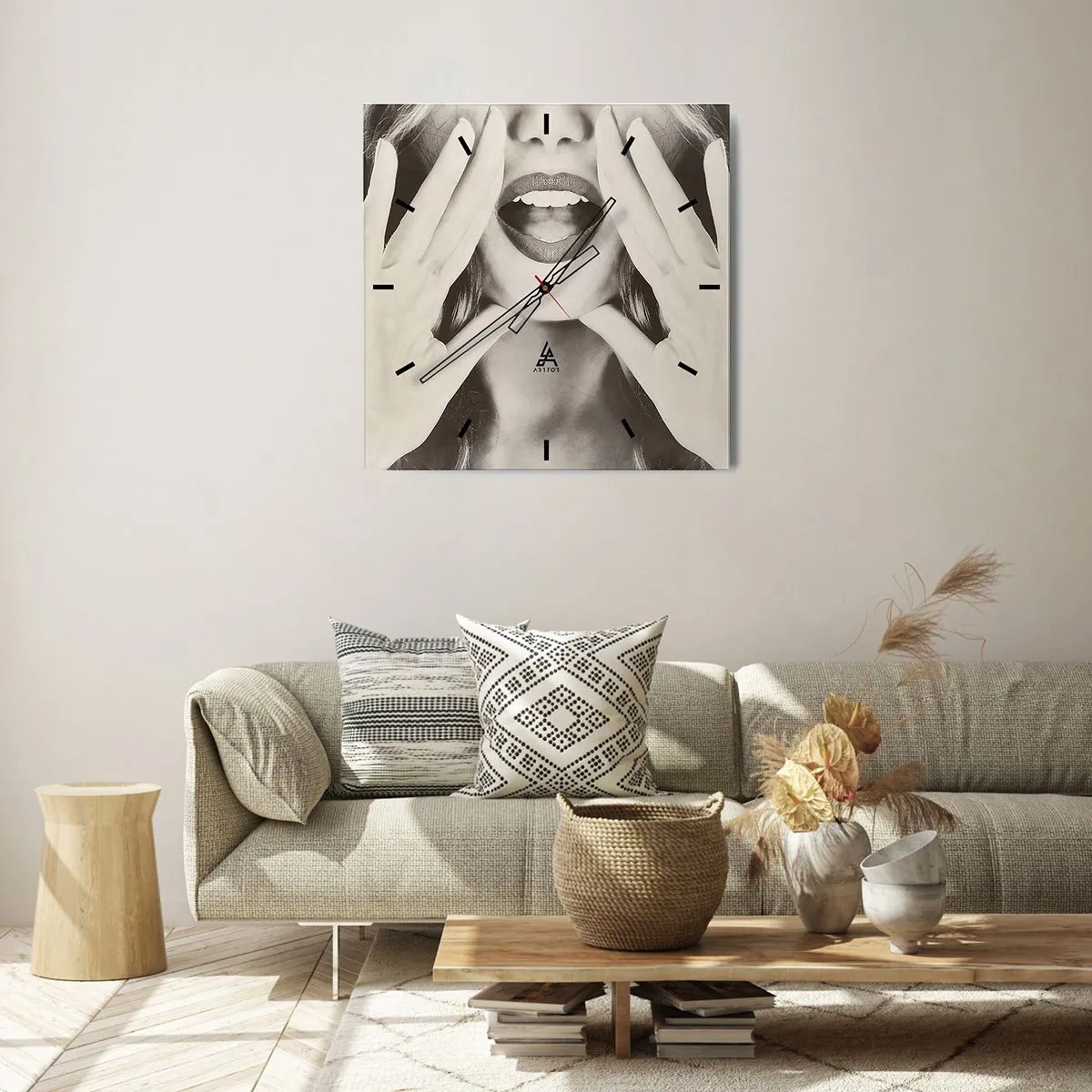 Relógio de parede - Relógio em vidro - Já vou! - 30x30 cm