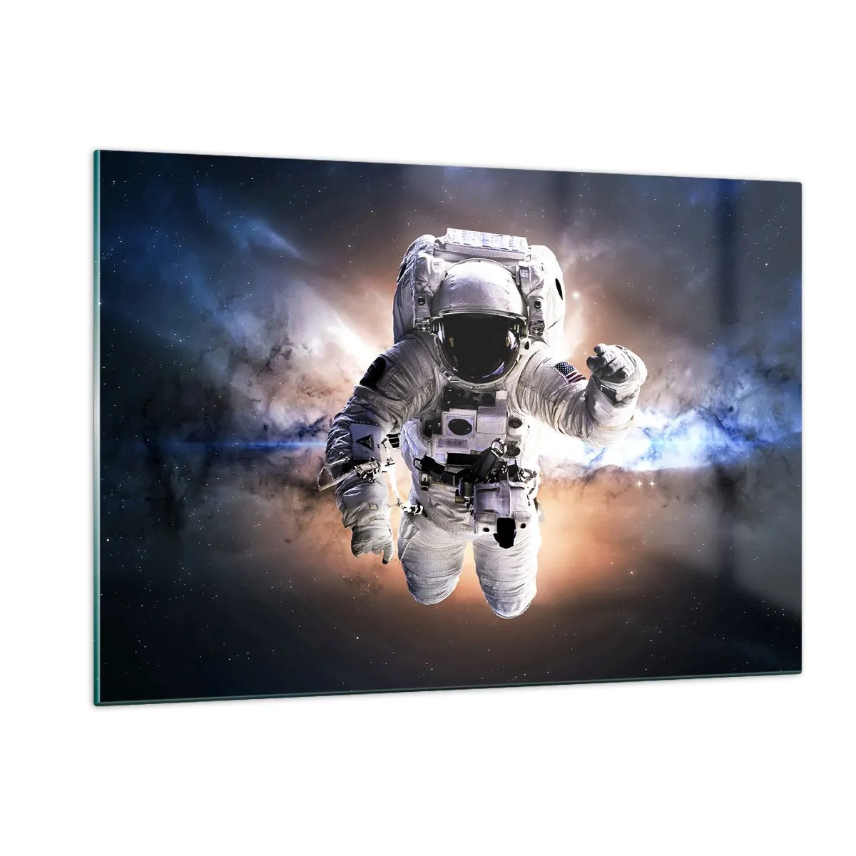 Quadro em vidro - Saudações do espaço - 120x80 cm