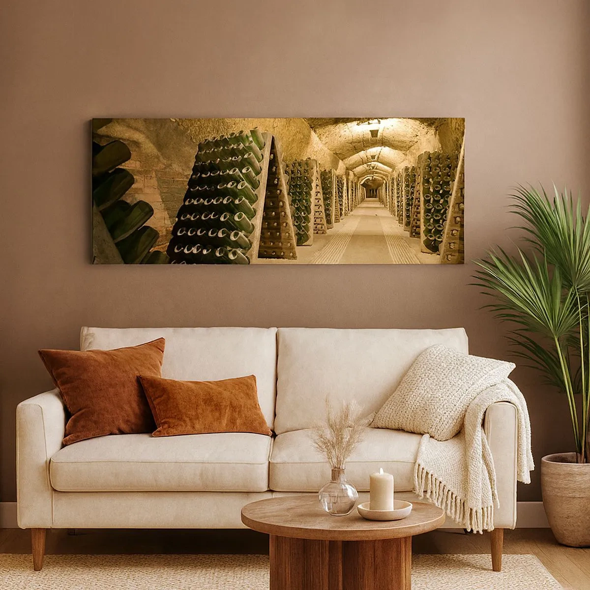 Quadro em tela - O nascimento do sabor - 100x40 cm