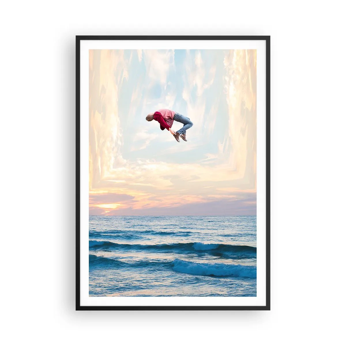 Pôster com moldura preta - Para outra dimensão - 70x100 cm