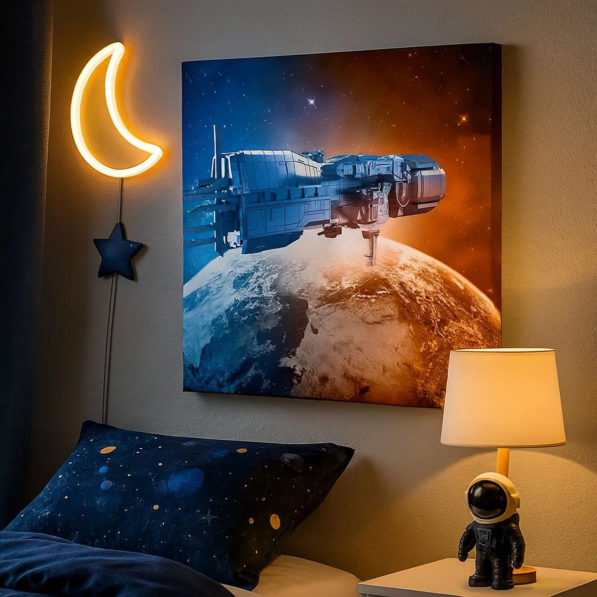 Quadro em tela - Observador atento - 30x30 cm