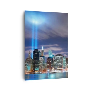 Quadro em tela - Alcançar o céu com a luz - 70x100 cm