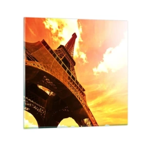 Quadro em vidro - Monumental, dourada pelo sol - 70x70 cm