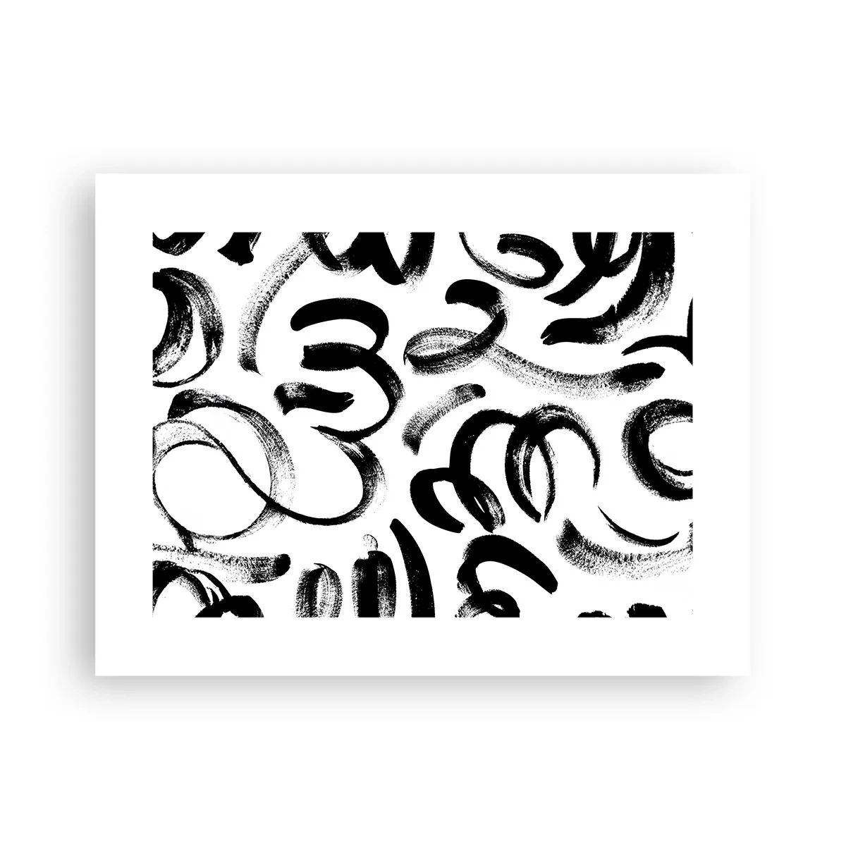 Pôster - Preto sobre branco - 40x30 cm