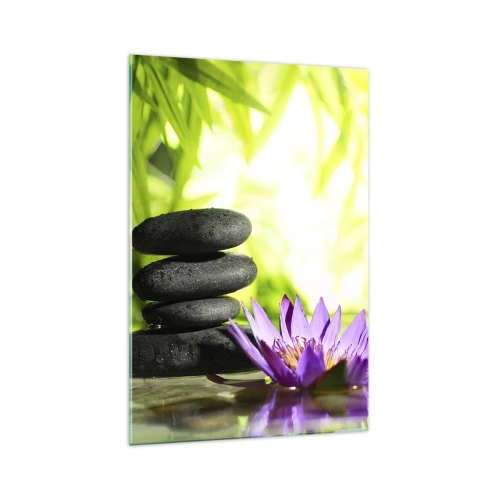 Quadro em vidro - Em um arbusto de bambu - 70x100 cm
