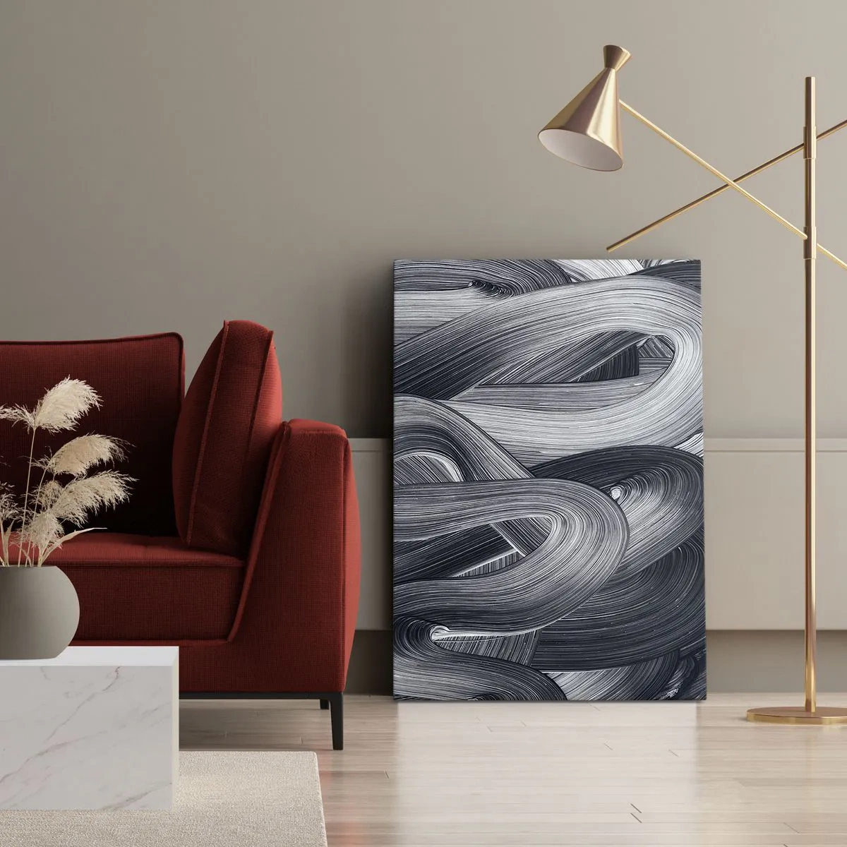 Quadro em tela - A fluidez da realidade - 50x70 cm