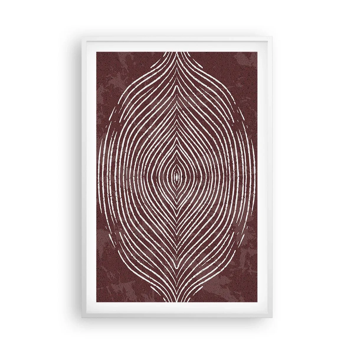 Pôster em moldura branca - O espaço fala - 61x91 cm