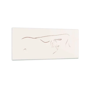 Quadro em vidro - A forma do desejo - 120x50 cm