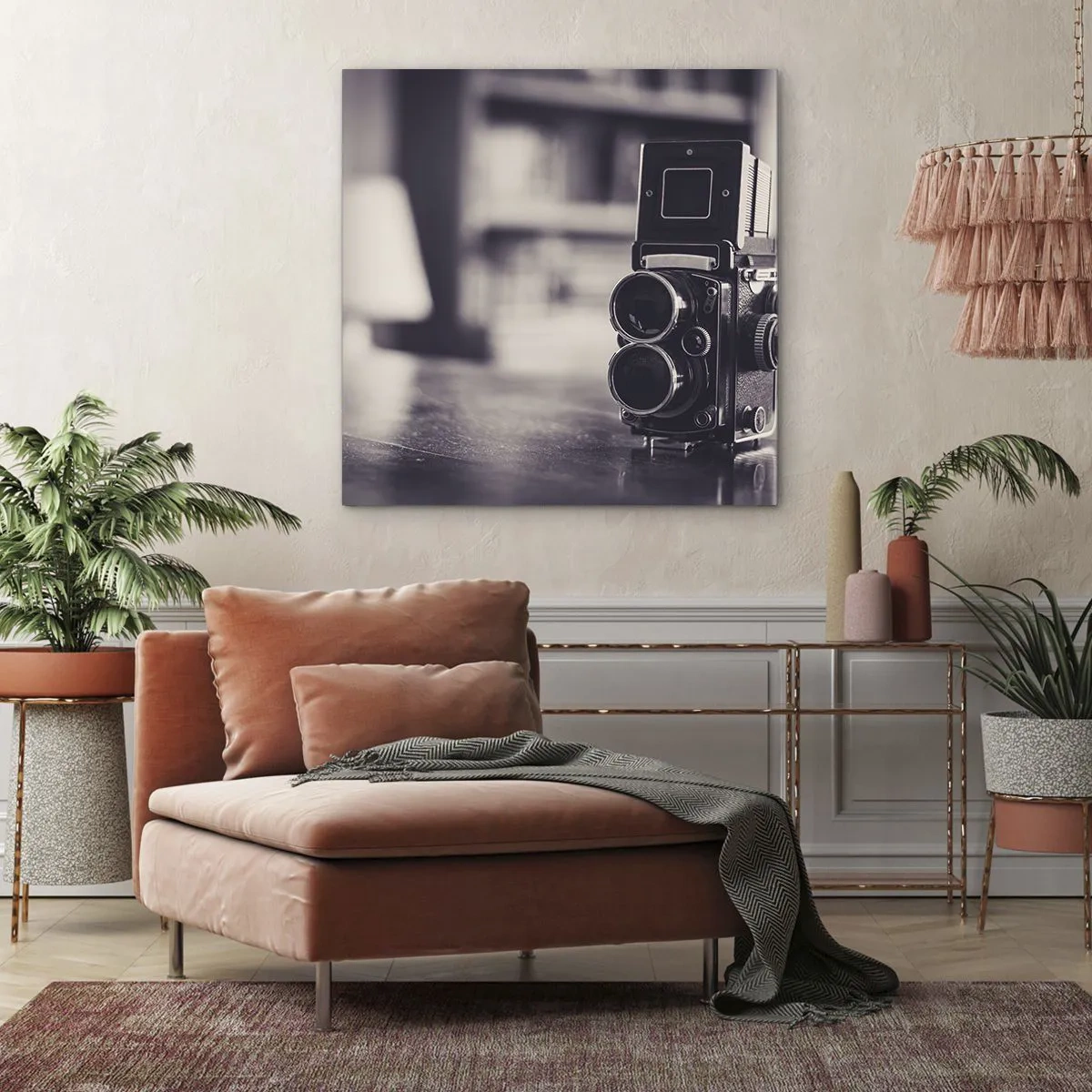Quadro em tela - A magia da fotografia antiga - 30x30 cm