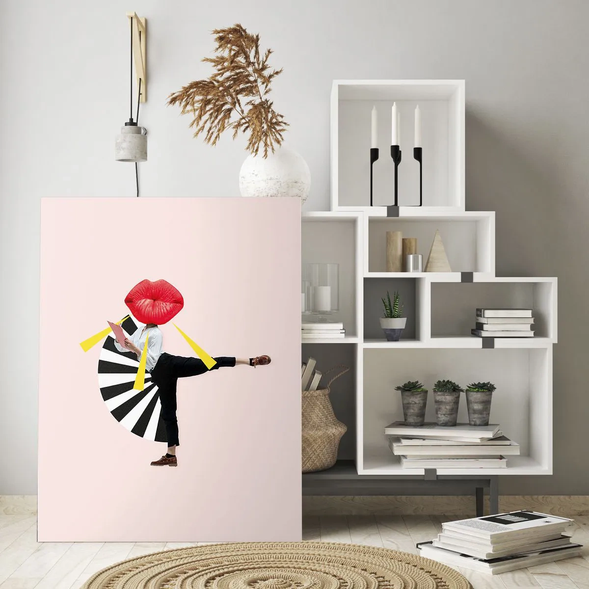 Quadro em vidro - Arte pop surreal - 70x100 cm